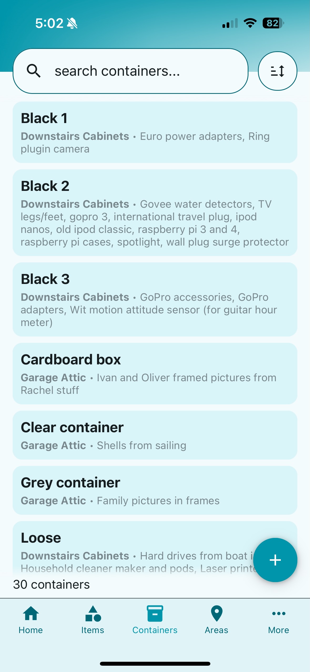 Container Tracking feature screenshot